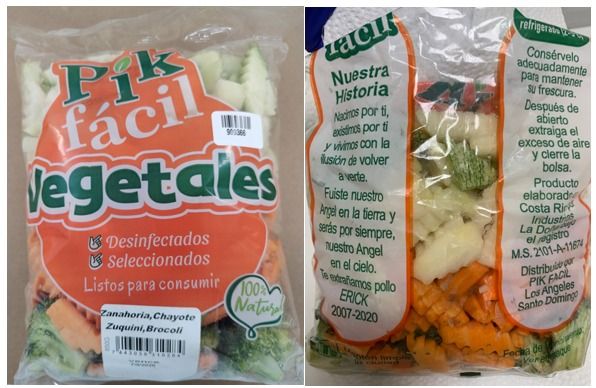 Alertas sanitarias: Vegetales Pik Fácil