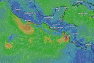 Sistema de baja presión en el Pacífico crean condiciones de mal tiempo en esa región y Valle Central