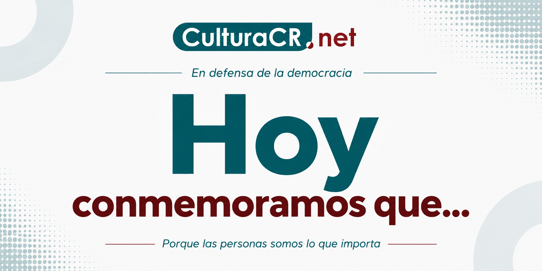 hoy conmemoramos que