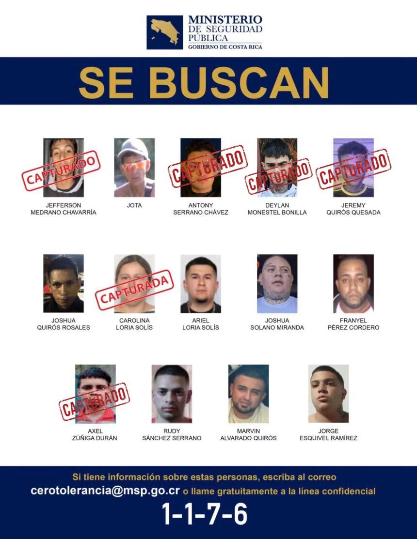 Cae el sexto de los más buscados de Cartago mientras UNED alerta sobre relevo generacional en el crimen