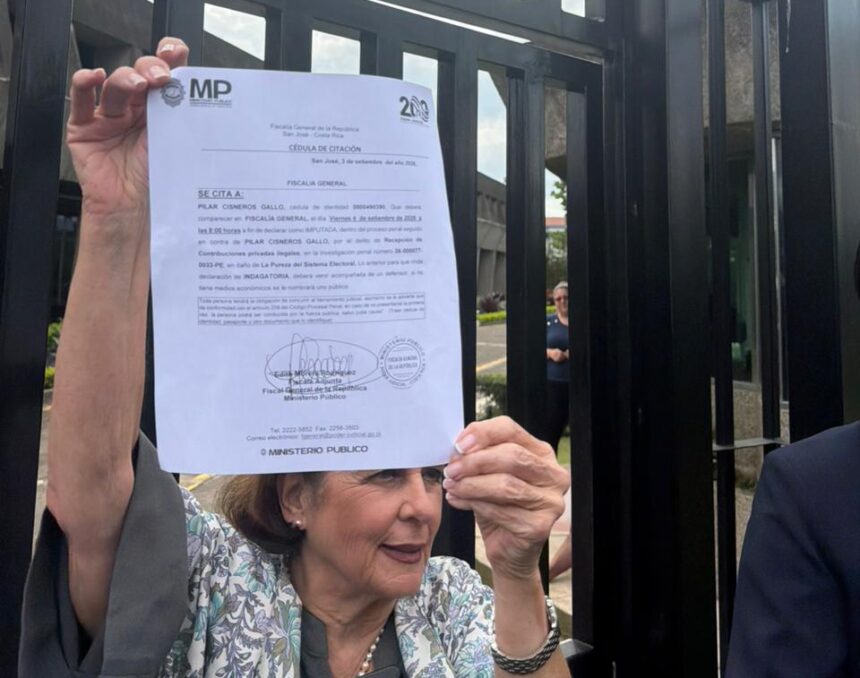 Fiscalía aclara que Pilar Cisneros fue notificada en conferencia porque no se pudo notificar en su casa