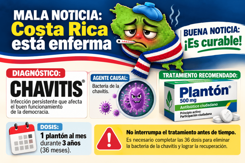 Costa Rica está enferma de chavitis, pero es muy curable