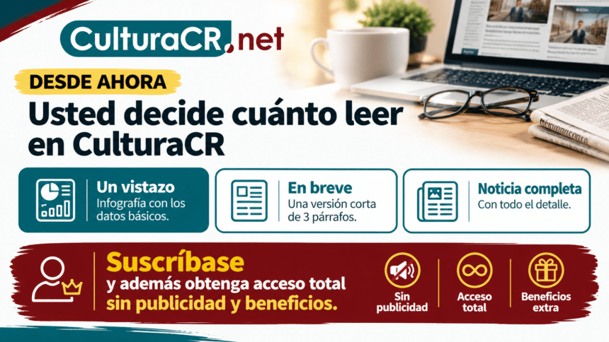 Ahora usted decide cuánto leer en CulturaCR: un vistazo, una versión corta o la noticia completa