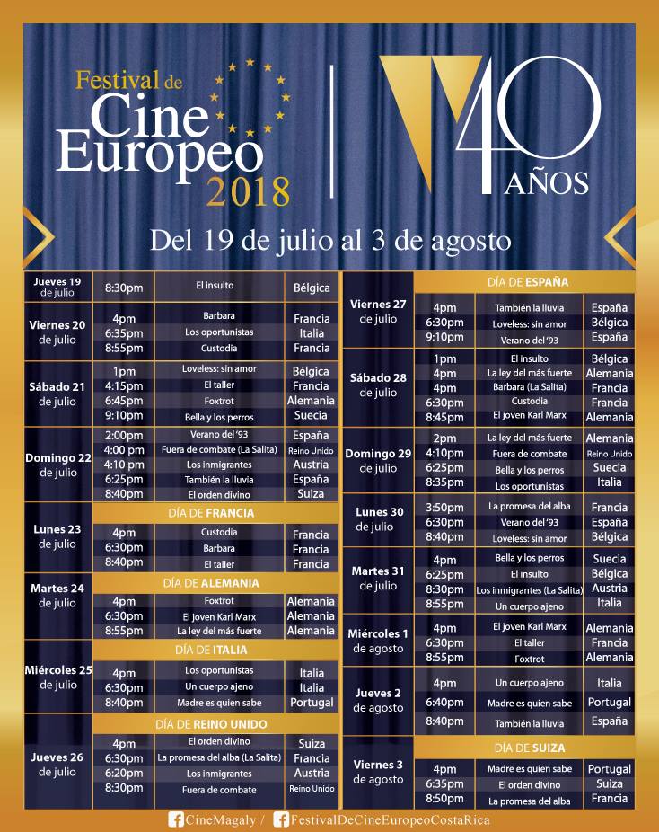 festival cine europeo 2018 programa