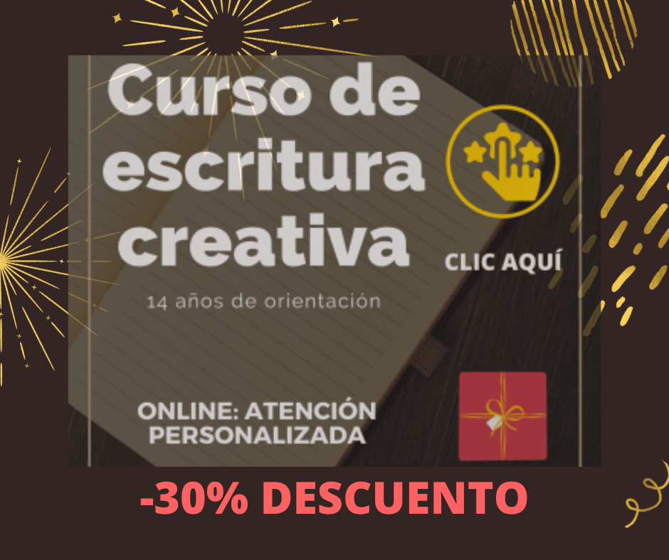 Curso de escritura creativa con descuento.