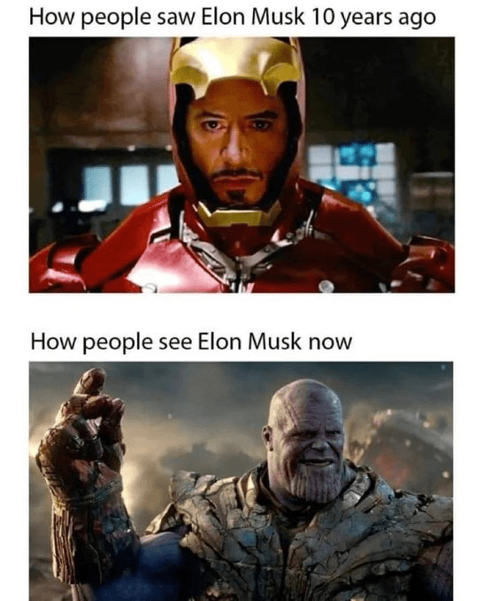 Elon Musk vacila con Twitter a punta de sarcasmo: ¿Se volvió loco o gestiona una estrategia? 11 musk avengers