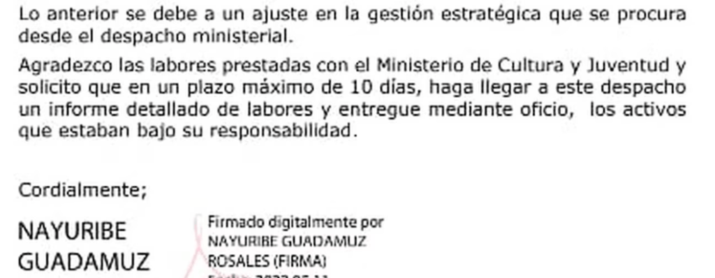 Ministra de Cultura despidió 4 directores: ¿Peligra el Festival Nacional de las Artes en Occidente? 4 Guadamuz MCJ