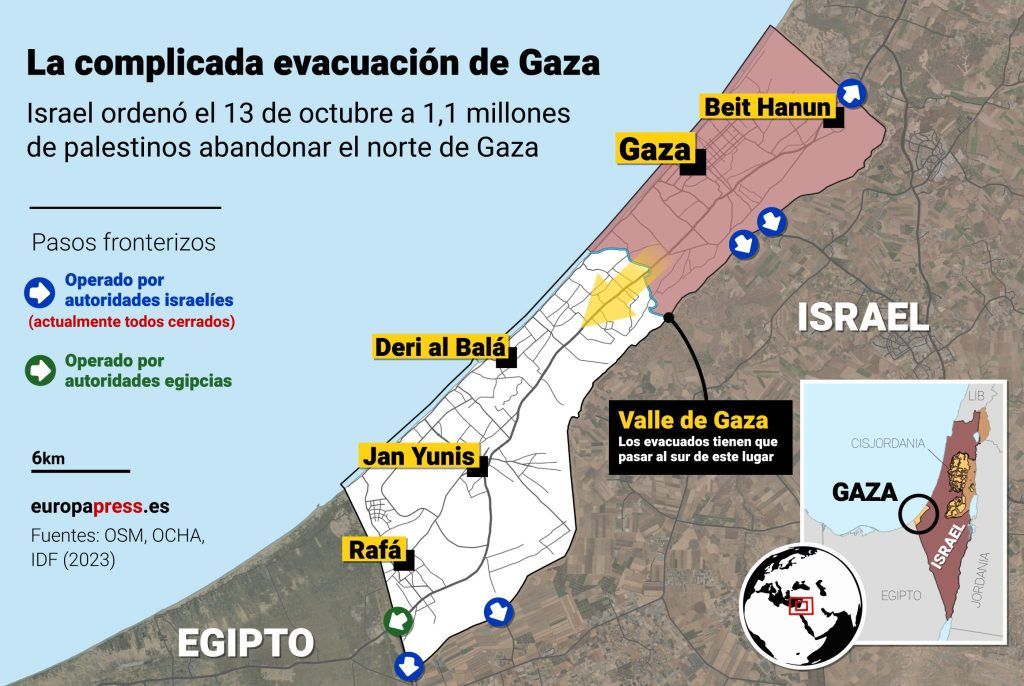 Mapas e infografías: La situación de la guerra en Israel al día 27 fotonoticia 20231009144058 3101585419 9999