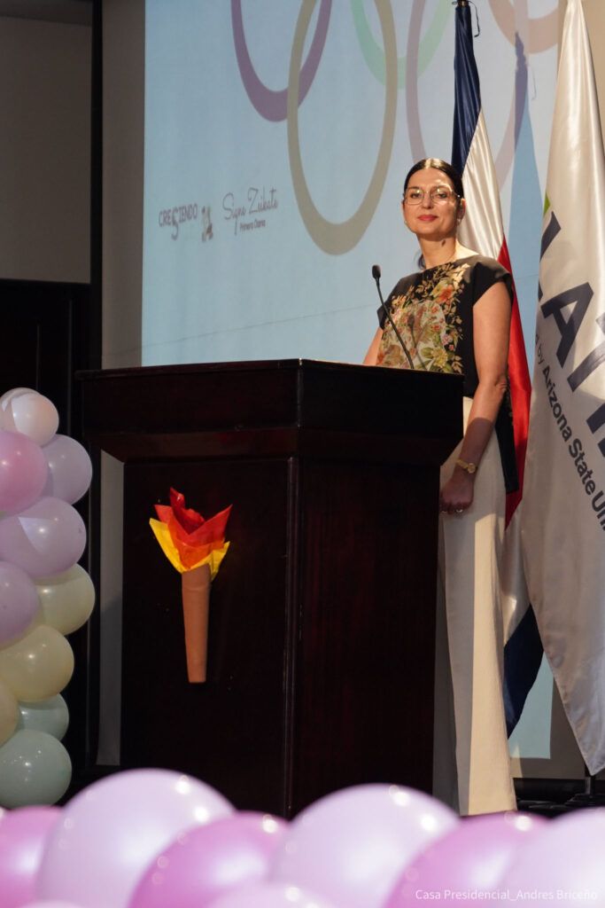 Reapareció la primera dama Signe Zeicate en la comunicación de Casa Presidencial 20 Inaugurating the Second Generation of Teenage Mothers Participating in the Initiative CreSiendo Juntas Casa Presidencial Andres Briceno Oreamuno 2 03 2024 08