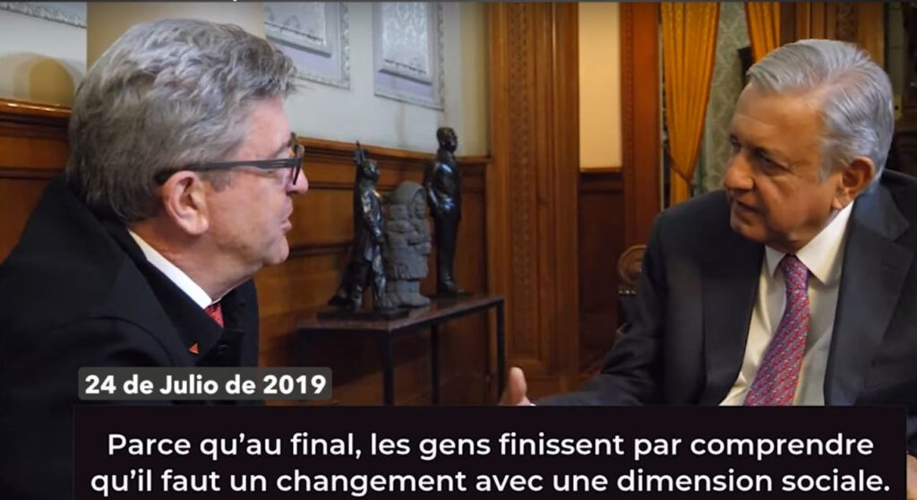 AMLO y Jen Luc Melenchon